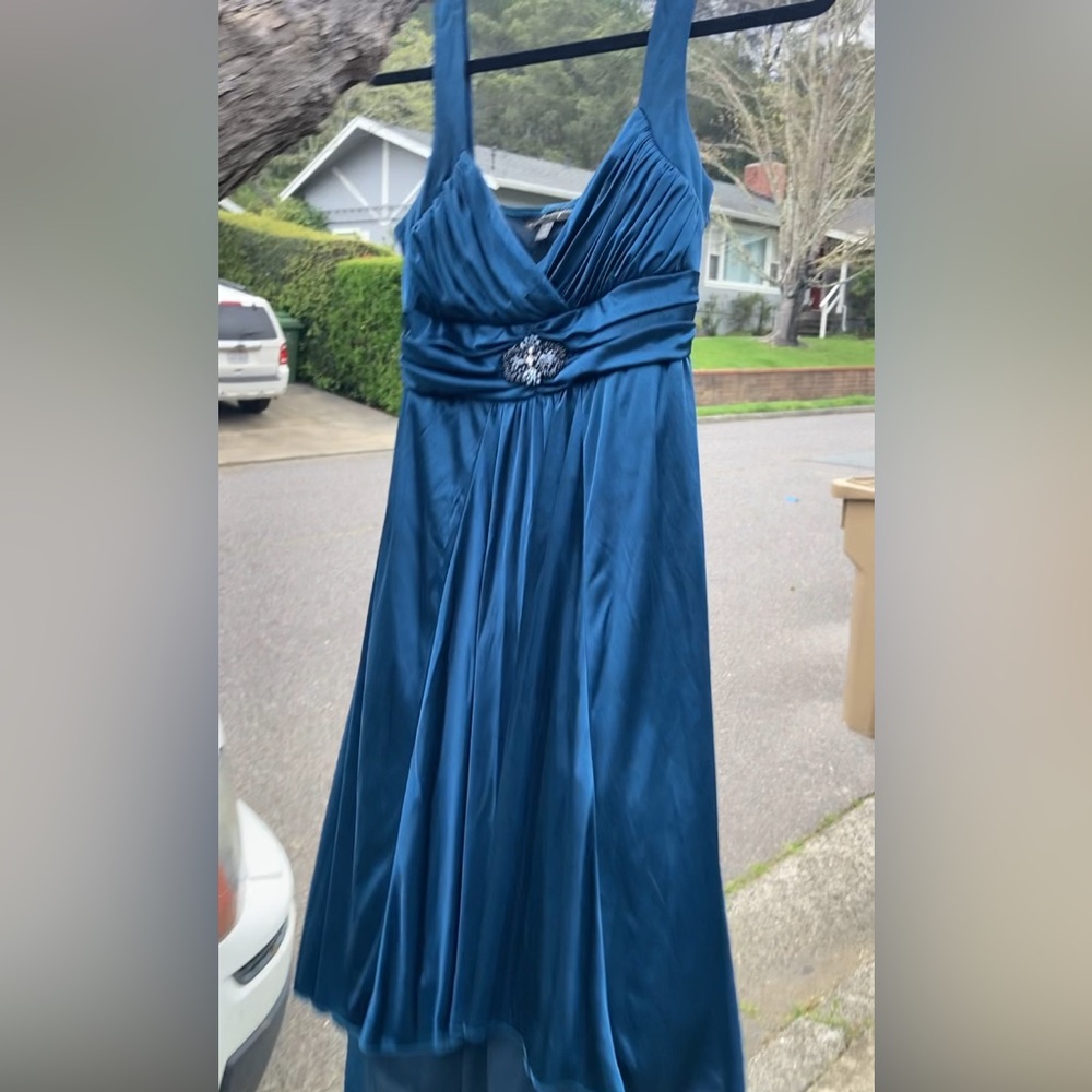 Deep Turquoise/Blue Event Dress - Picture 7 of 10